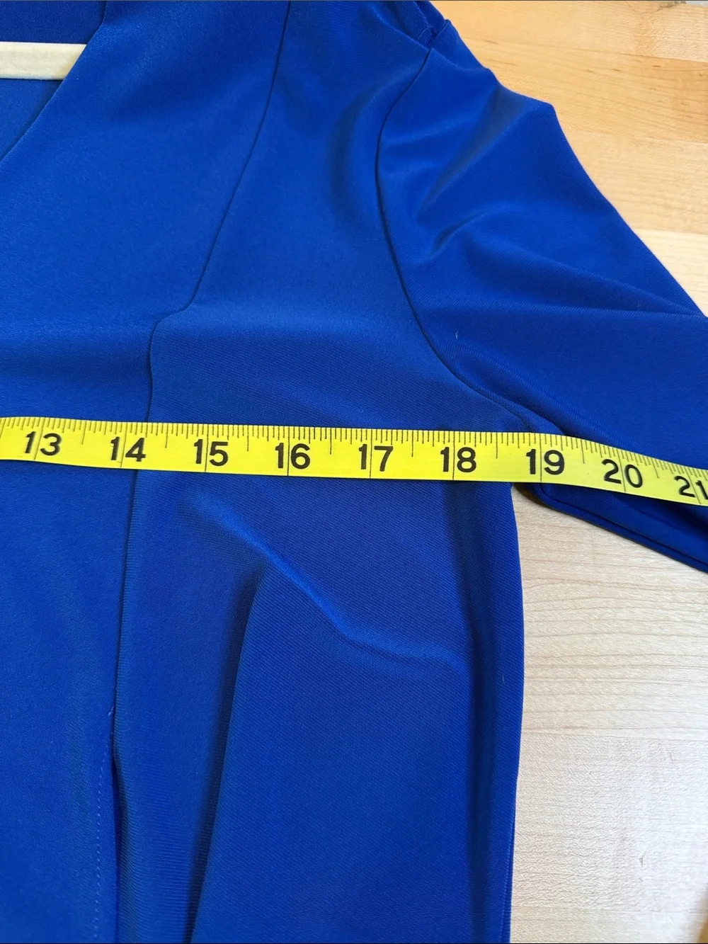 Joseph Ribkoff Royal Sapphire asymmetric tunic top size 8